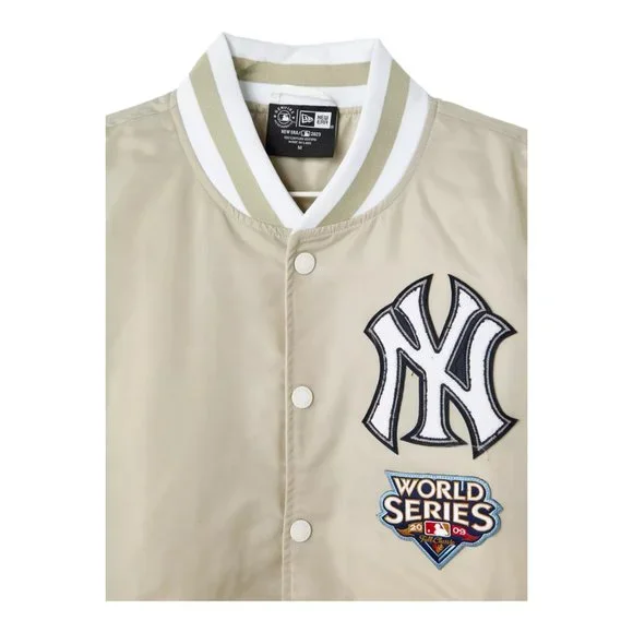 New Era New York Yankees Satin Varsity Jacket 2009 World Series Patch Men's - Picture 2 of 10